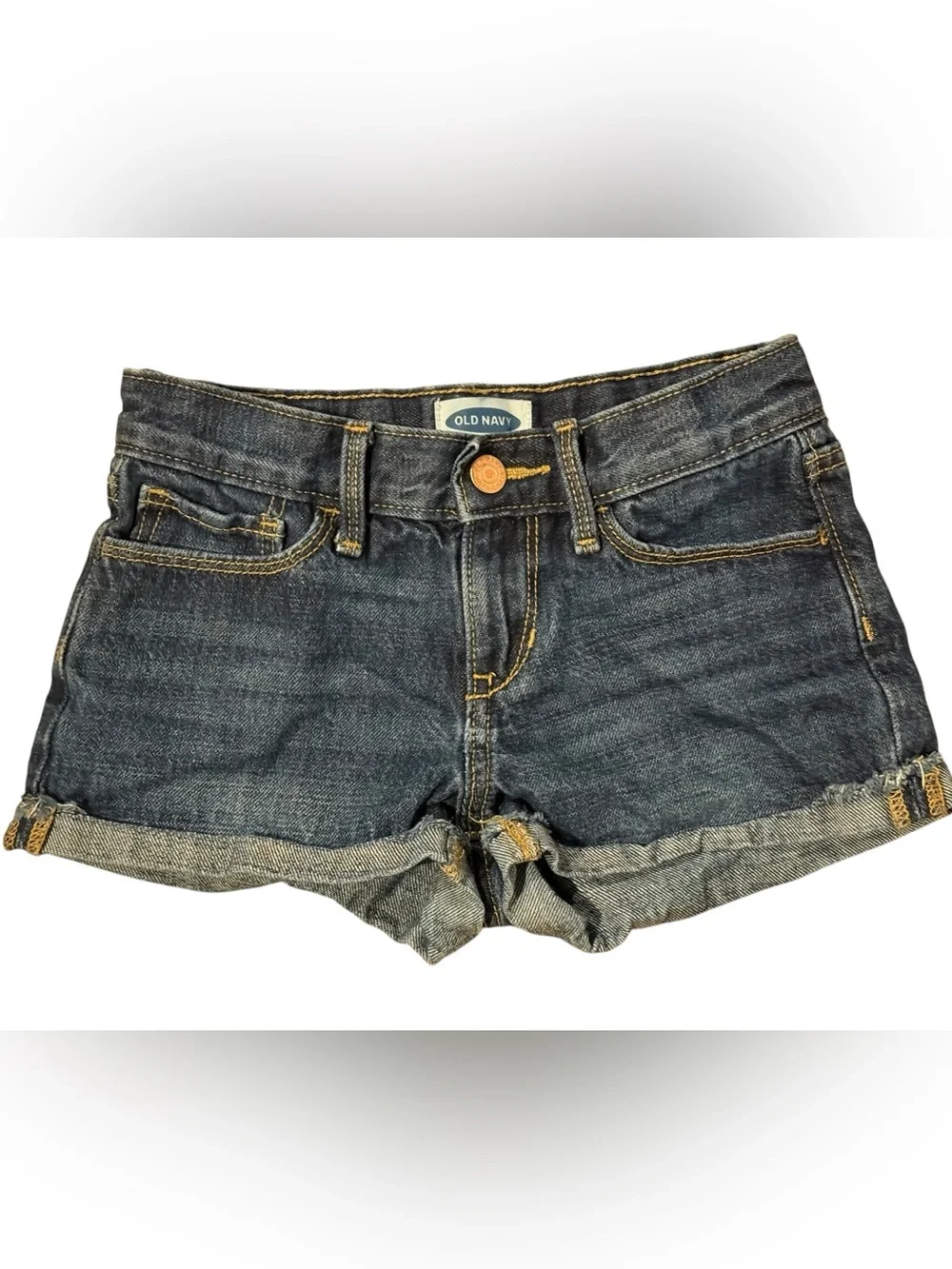 Old Navy Rolled Leg Denim Shorts Size 8